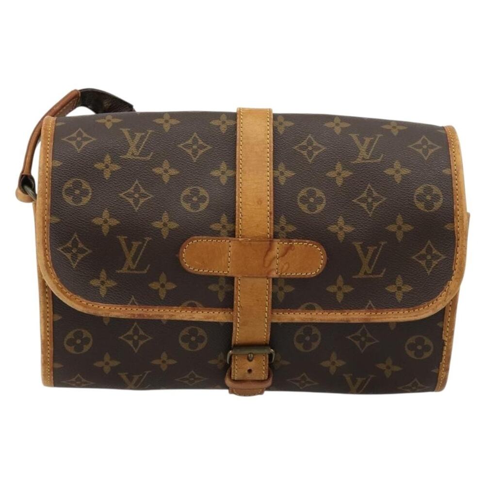Louis Vuitton Monogram Marne Shoulder Bag Brown